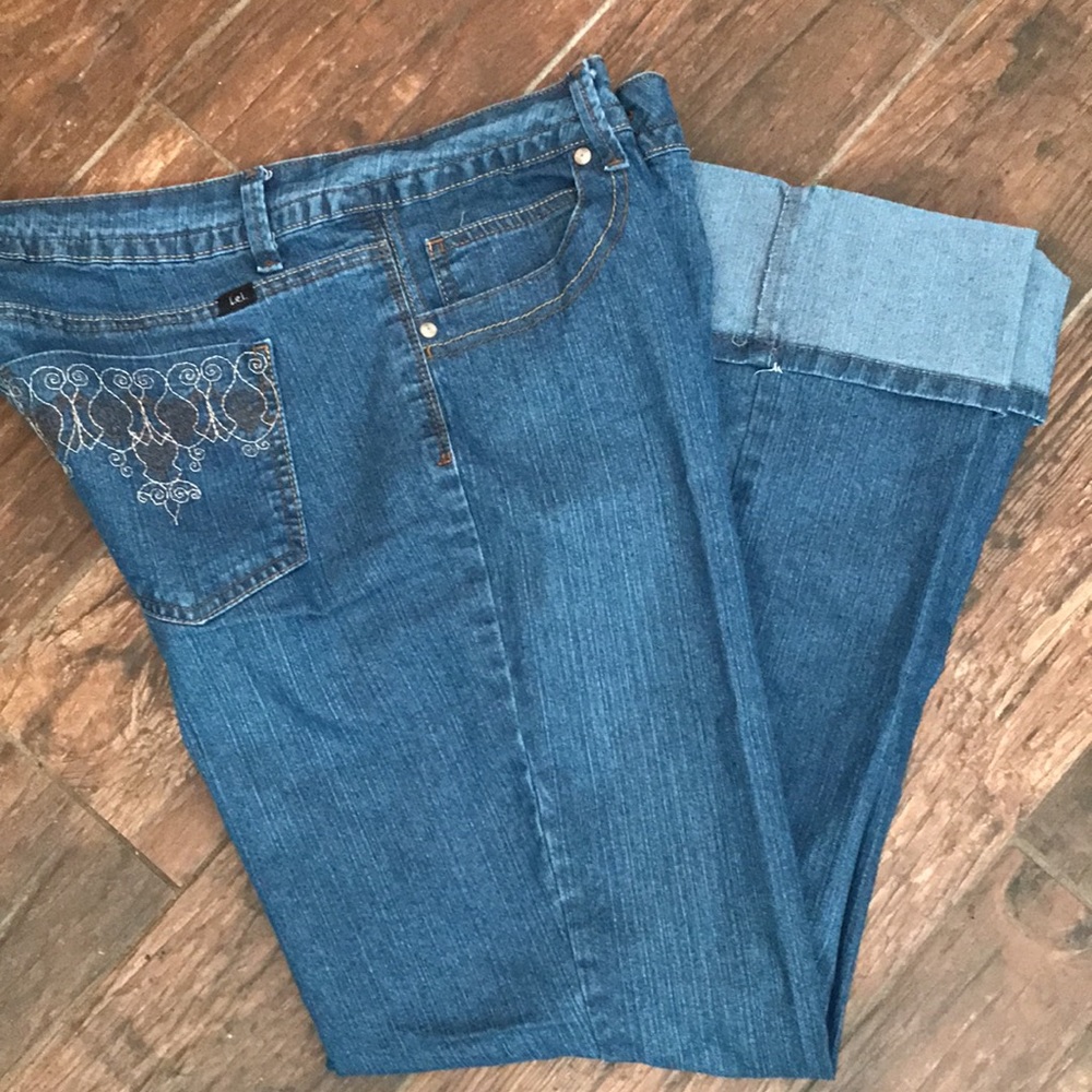 Lei embroidered  jeans